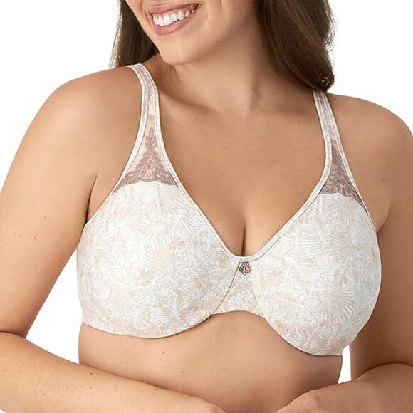 Bali Women's 36C Fan Leaf Passion for Comfort Minimizer Bra Underwire G4-6 - Picture 1 of 11